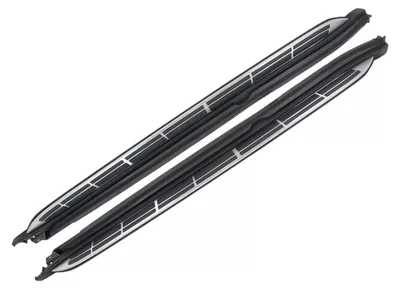 Imagen del producto de Escalones laterales, pasos laterales, barras laterales para Porsche Macan 2014-2018. Fabricados en acero inoxidable.
