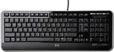 Produktbild von HP QY776AA, Volle Größe (100%), Kabelgebunden, USB, QWERTY, Schwarz