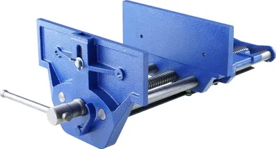 Obrázok produktu pre Zverák na obrábanie dreva 110 mm hĺbka upnutia 335 mm šírka otvoru Paralelný zverák z liatiny s práškovou povrchovou úpravou 11KN upínacia sila Φ15-74 mm rozsah upnutia Ideálny pre drevárske ateliéry