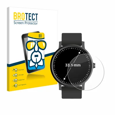 Produktbild von BROTECT Schutzglas für Armbanduhren (Kreisrund, ø: 33.5 mm) Schutzfolie Panzer Folie Glas Display Schutz klar