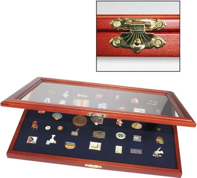 Produktbild von Holz-Vitrine für 100 Pin's Modellnr. 5866