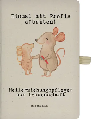 Produktbild von Mr. & Mrs. Panda Skizzenbuch Heilerziehungspfleger Leidenschaft - Transparent - Geschenk, Adressbuch, Notizheft, Ausbildung, notizbuch, Journal, Heilpädagoge, Tagebuch