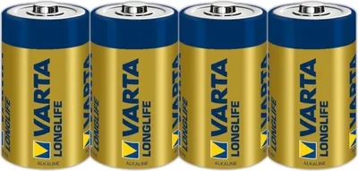 Produktbild von Varta 4120, Einwegbatterie, D, Alkali, 1,5 V, 4 Stück(e), Blau, Gelb