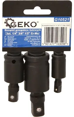 Produktbild von GEKO | Stecknuss Adapter, 1/4", 3/8", 1/2", für Steckschlüsseln, Nuss Knarren, Stecknussadapter Set