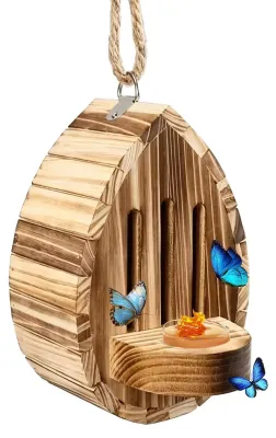 Produktbild von Holz-Schmetterlingshaus für den Garten