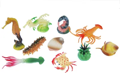 Produktbild von 10x Meerestiere Seetiere Figuren Aufstellfiguren Tierfiguren Miniblings Tiere
