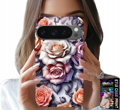 Obrázok produktu pre Puzdro pre Google Pixel 9 / 9 Pro - Vzor s kvetmi, ružami a kvietkami