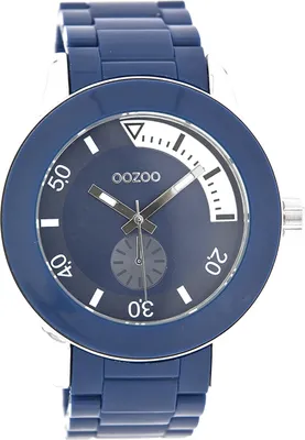 Image de Montre Oozoo bleue plastique Timepieces Femmes Montre à quartz analogique UOC4258A