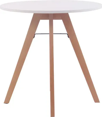 Imagen del producto de Mesa redonda de cocina - Mesa de comedor - Tablero de MDF, protectores para el suelo | Tamaño: 75 cm