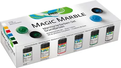 Produktbild von KREUL Marmorierfarbe "Magic Marble" Set Grundfarben