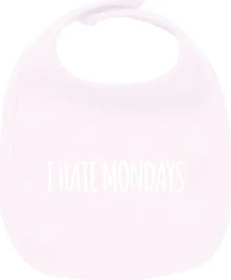 Produktbild von Huuraa Unisex Babylatz I hate mondays Schriftzug Geschenk Babypink  Baumwolle I hate mondays Mitbringsel