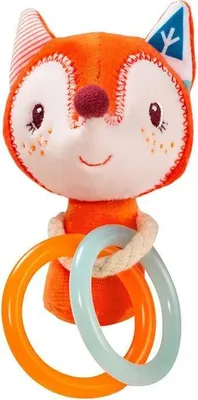 Image de Lilliputiens Alices Mini-hochet Orange  Orange Taille unique