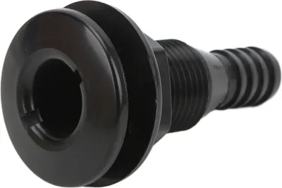 Productafbeelding van 5/8 inch doorvoergatfitting, rechte ABS-slangconnector, accessoire voor boten en schepen (zwart)