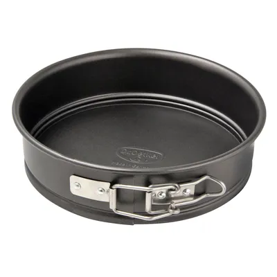 Image de Oetker Ø 16 cm, petit moule à gâteau à fond plat, moule rond en acier avec revêtement anti-adhésif (couleur : noir)