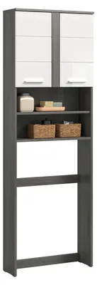 Productafbeelding van Blake wasmachineombouw (breedte/hoogte/diepte: 63x191x25 cm) in de kleuren salie en imitatie artisan eikenhout