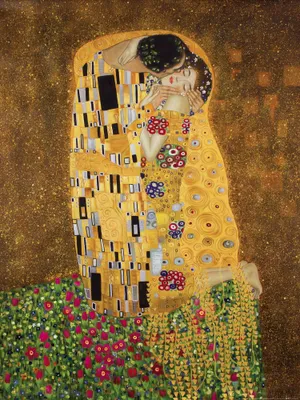 Obrázek produktu pro Gustav Klimt umělecký obraz - Polibek II (80 x 60 cm)