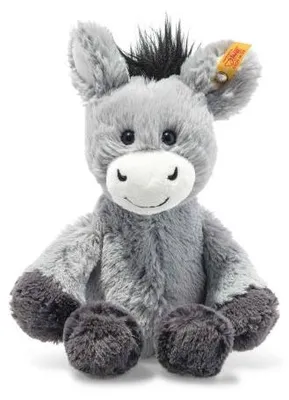 Produktbild von Steiff Kuscheltier Soft Cuddly Friends Esel Dinkie Graublau (20cm)