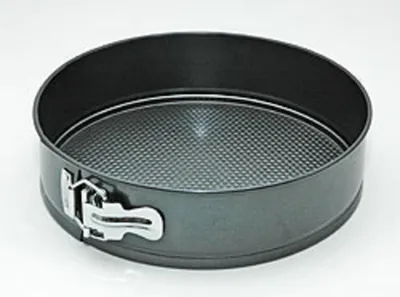 Produktbild von Profi Springform 24 cm Karbonbeschichtet – Ideale runde Backform für Kuchen, Torten & Quiches, 1 Stück, Schwarz