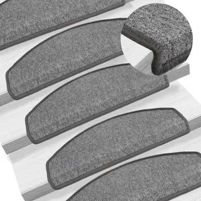 Zdjęcie produktu dla The Living Store Podkładki pod stopy 10 szt. 65x24x4 cm Ciemnoszary