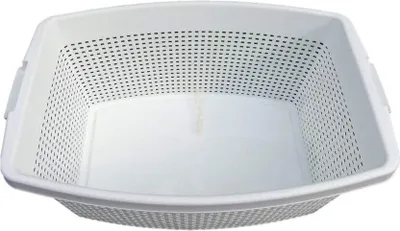 Produktbild von Wäschewanne Rattan-Optik Weiß Wäschekorb Wäschekiste Wäschetruhe Wäsche Korb Wanne Wäschesammler