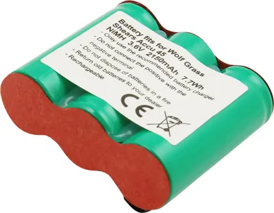Obrázek produktu pro Avizar, Wolf Accu 45 akumulátor do nůžek na trávu 3,6 V 2150 mAh NiMH, zelený