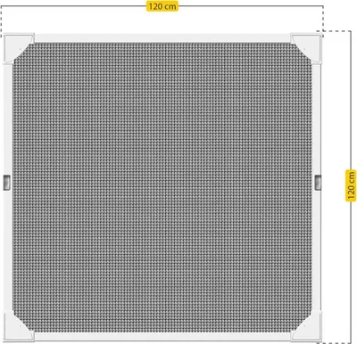 Zdjęcie produktu dla Moskitiera Schellenberg 117 cm włókno szklane (100 x 120 cm)