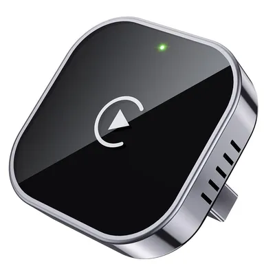 Produktbild von Mini CarPlay & Android Auto Adapter – Kabelgebunden zu Wireless, USB/USB-C, Plug & Play, iOS & Android, Schwarz
