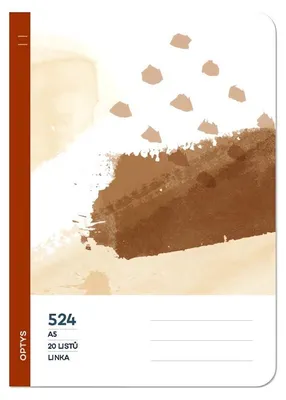 Produktbild von OPTYS Schulheft 524, holzfrei, liniert, schokoladenbraun