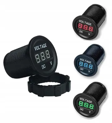 Produktbild von Digitales LED Voltmeter Kfz Einbaupanel 12-24V Spannungsmesser