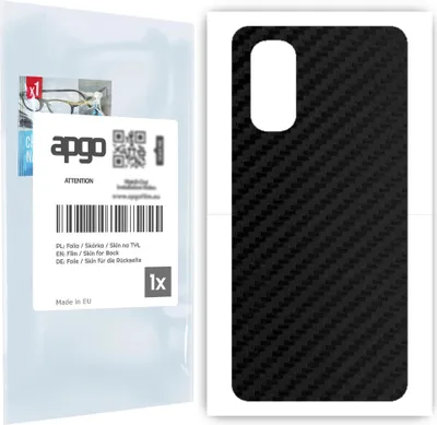 Produktbild von apgo Rückseite Schutzfolie für Oppo Reno4 Pro 5G -  Hinten Schutzfolie Carbon, Rückseite Folie schützt vor Kratzern und Fingerabdrücken