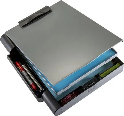 Immagine prodotto di Appunti con 2 scomparti A4 - Ideale per l'ufficio e la scuola - 1 pezzo - Nero