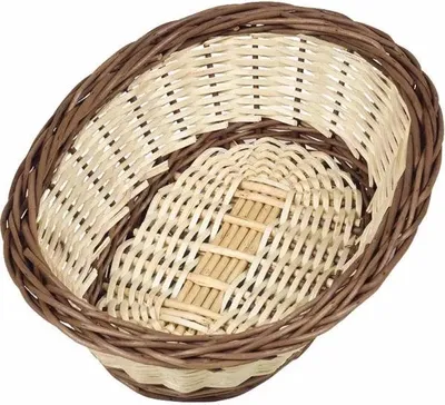 Produktbild von Korbschale oval, Höhe: 80 mm, Länge: 300 mm, Breite: 240 mm