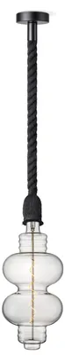 Produktbild von Home Sweet Home Hängeleuchte schwarz Leonardo Diabolo - dimmbar E27 klar