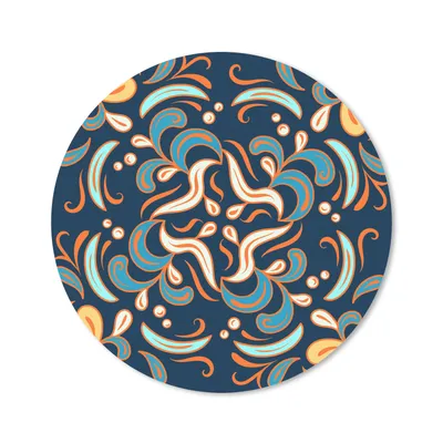 Produktbild von MuchoWow® Mauspad Mousepad Blätter - Farben - Muster 50x50 cm - Mousepads - Maus Mat - Pad - Mausunterlage - Vinyl