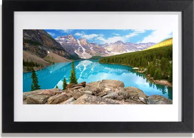 Produktbild von Bild 30x20 MDF-Rahmen Wandkunst Mountain Lake Natur