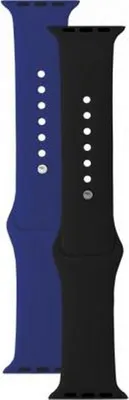 Immagine prodotto di BigBen Connected, confezione da 2 braccialetti per Apple Watch 38-40-41 m, blu