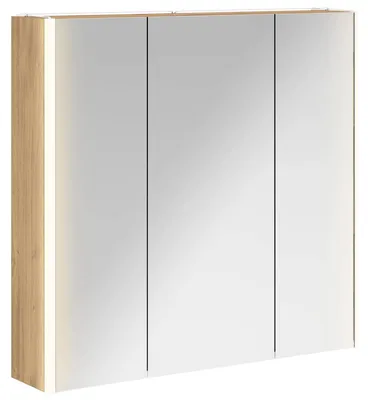 Produktbild von vidaXL Badezimmerspiegelschrank mit Regal mit Tür Kunsthandwerk Eiche