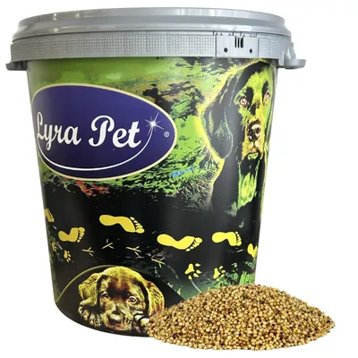 Produktbild von 10 kg Lyra Pet® Dari weiß in 30 L Tonne