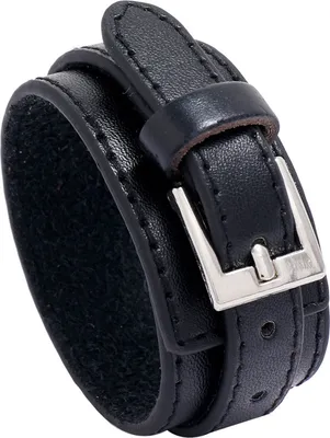 Produktbild von Kunstleder Herren Armband Retro Luxus Elegant Punk Einstellbare Dornschließe Komfortable Einfarbig Männlichen Manschette Armreif Mode-Accessoires Geschenk