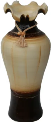 Produktbild von BODENVASE "CORTADO" - Größe: ca.60 CM Schwarz - Beige