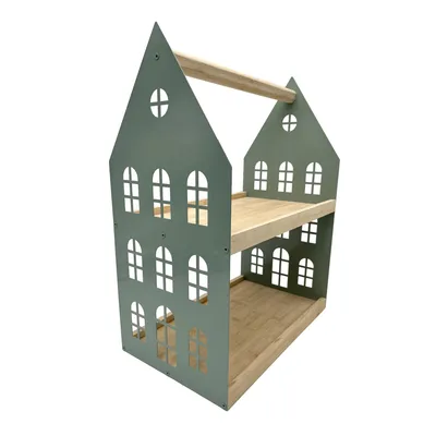 Produktbild von UNUS Etagere 2 Etagen mit Griff Serviertablett Holz und Metall