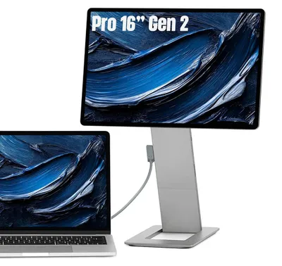 Produktbild von SOTSU FlipAction Pro 16 Gen 2 – Tragbarer Monitor 16 Zoll WQXGA 120 Hz USB-C, Zweitbildschirm für Laptop, Granitgrau