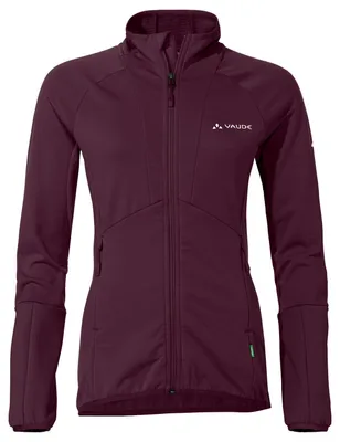Produktbild von VAUDE Damen Fleece Jacke Monviso Fleece FZ Jacket II, elastisch, warm, feuchtigkeitsregulierend und schnelltrocknend, Passform: Slim fit, cassis, 34