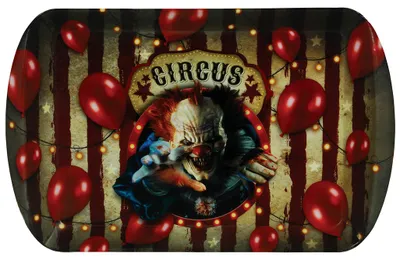 Produktbild von Horrorclown Circus Tablett als Halloween Tischdeko