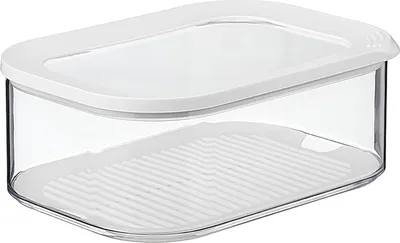 Produktbild von Käsebox 2000 ml Inhalt für Käse - Antikondensationseinlage - Spülmaschinenfest - Weiß - 224 x 16 x 86 cm Käseglocke