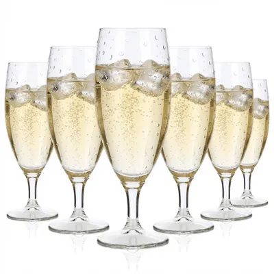 Produktbild von 6x No Name Sekt Glas Gläser Flötengläser Sektgläser Sektkelch 0,1l