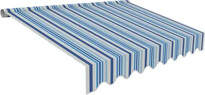 Produktbild von VANA Markisenstoffe Zeltstoffe Sonnenschutz Markisentuch Markisenbespannung Ersatzstoffe inkl. Volant fertig genäht (3.5x3m, SPD033)