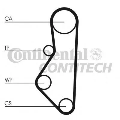 Produktbild von Continental ContiTech CT585 Zahnriemen für MAZDA 626 II (GC) 626 II Schrägheck (GC)