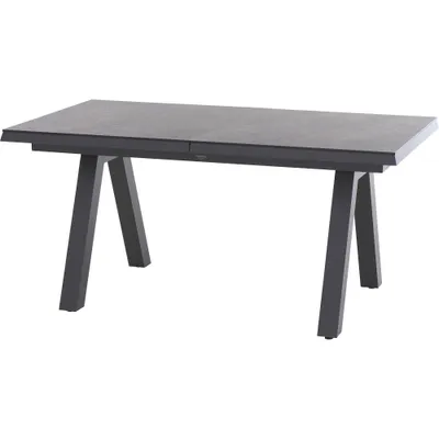 Produktbild von Siena Garden Tirana Dining Tisch, ausziehbar – 160/200 x 90 cm Aluminium (matt anthrazit) & HPL Tita