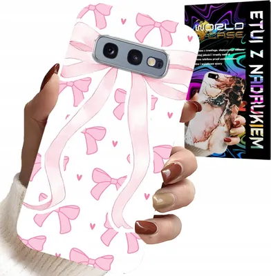 Image de Étui Pour Samsung Galaxy S10E - Étui Rose Ribbon Fashion Designs